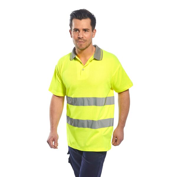 Hi-Vis Cotton Comfort Polo Shirt S/S Thumbnail